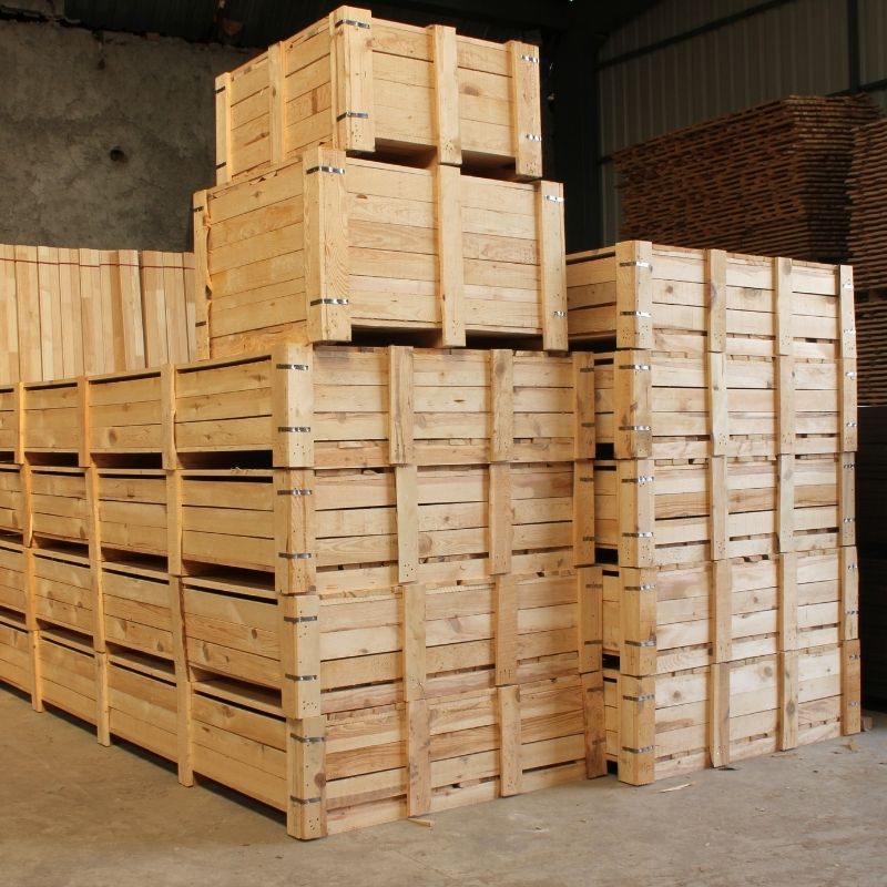 ahşap palet sandık 2